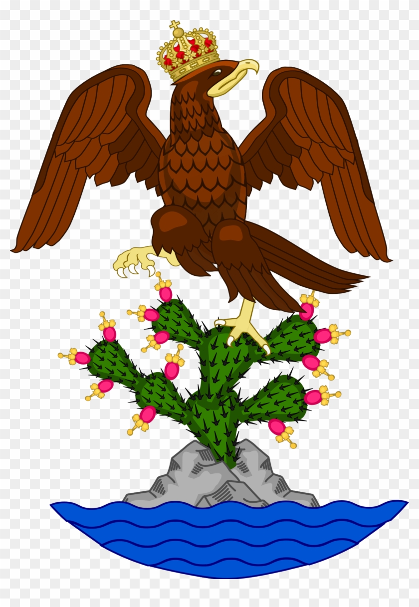 Escudo Para Colorear De Mexico - La Ilustracion Vectorial De Color
