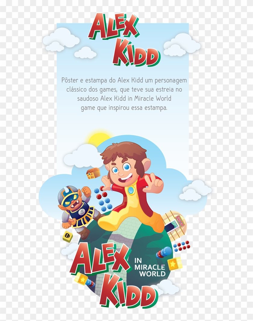 Alex Kidd Poster And Stamp Art - Cartoon #558400