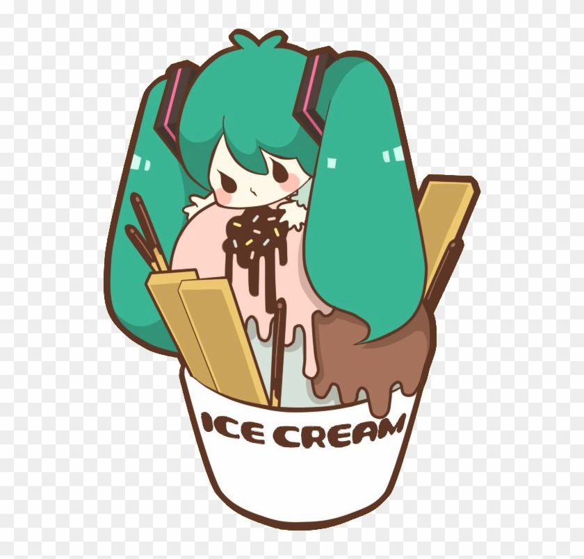 Download Vocaloid Hatsune Miku  Vanilla Ice Cream Anime PNG Image with No  Background  PNGkeycom