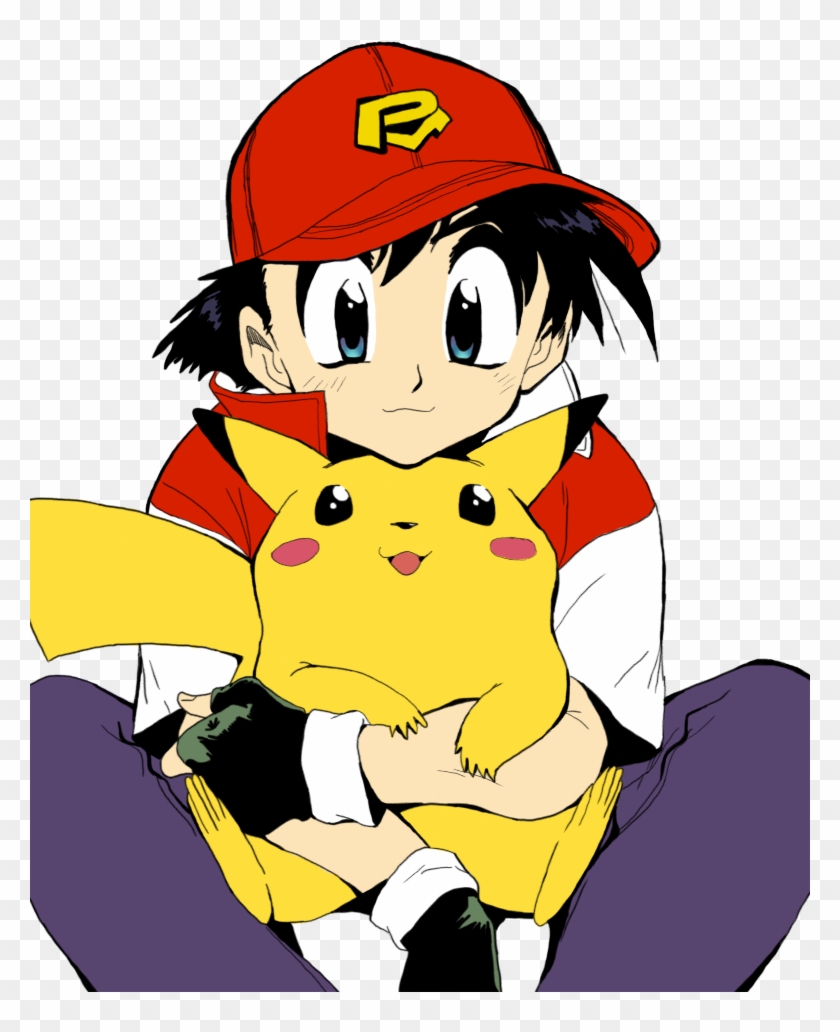 Ash And Pikachu Lineart Colored By 8i Emmz I8 - Cartoon #559850