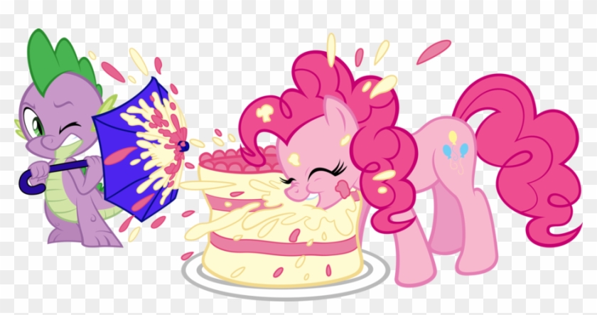 Piggie Pie By Tygerbug - My Little Pony Pinkie Pie Eating Cake #559952