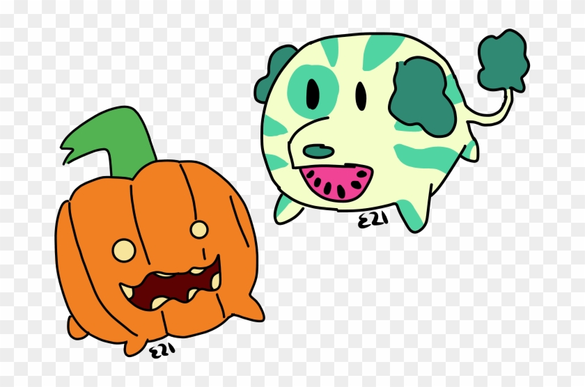 Pumpkin Pupper And Watermelon Dog By Liiontai - Pumpkin Pupper And Watermelon Dog By Liiontai #565039