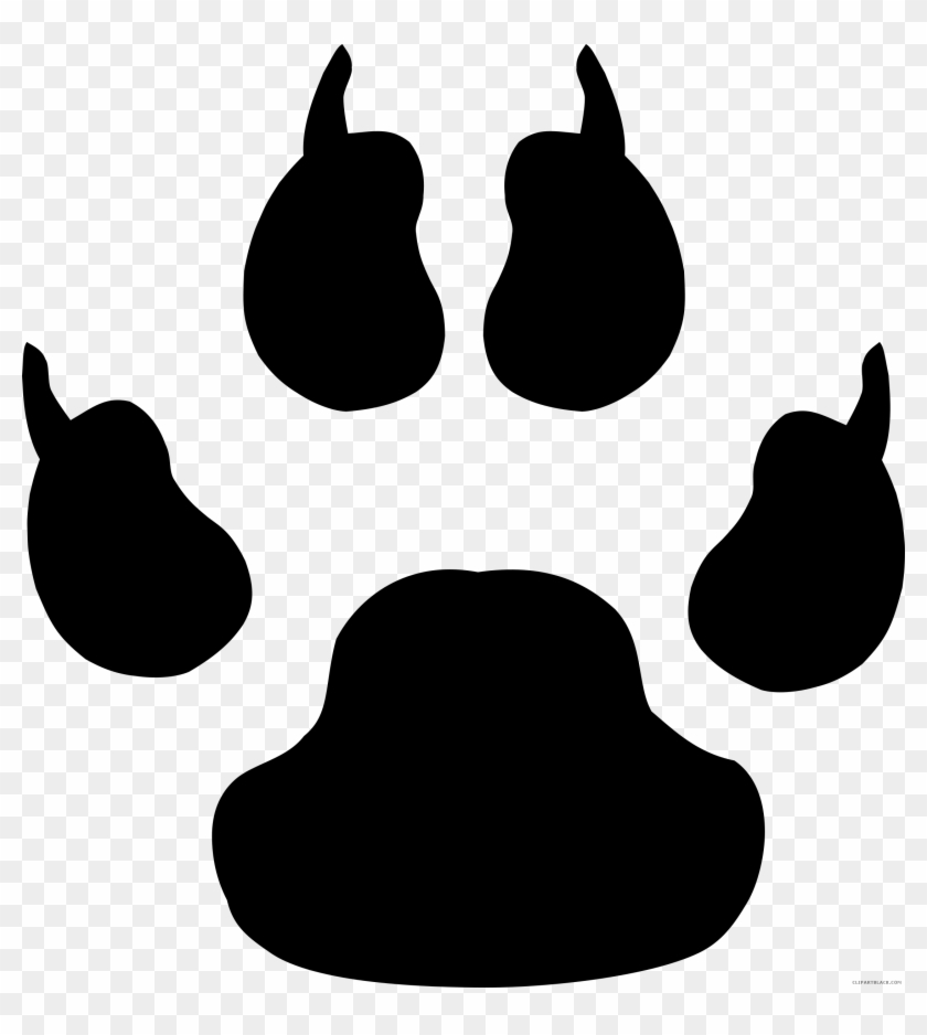 Black And White Pawed Cat Clipart