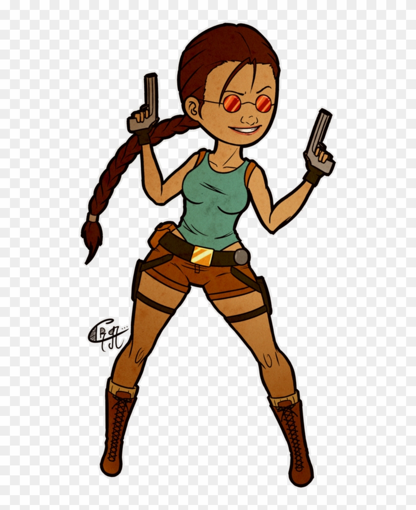 Lara Croft Classic Stamp By Ramavatarama - Cartoon #569872