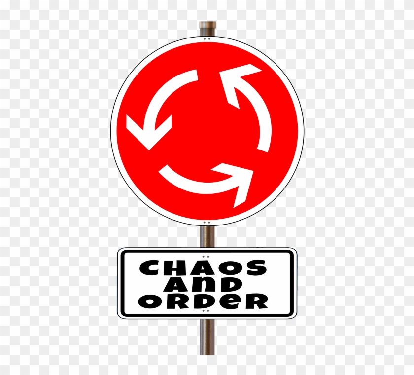Chaos, Regulation, Chaos Theory, Traffic Sign - German Traffic Sign Roundabout Mandatory #570307