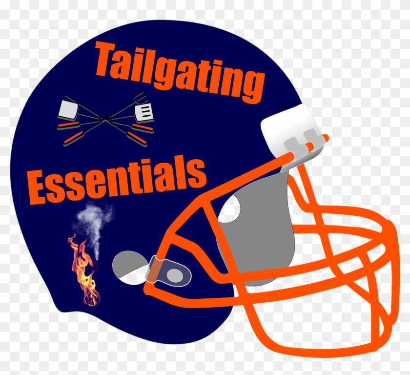 Tailgating Essentials - Football With Helmet Drawing #570363