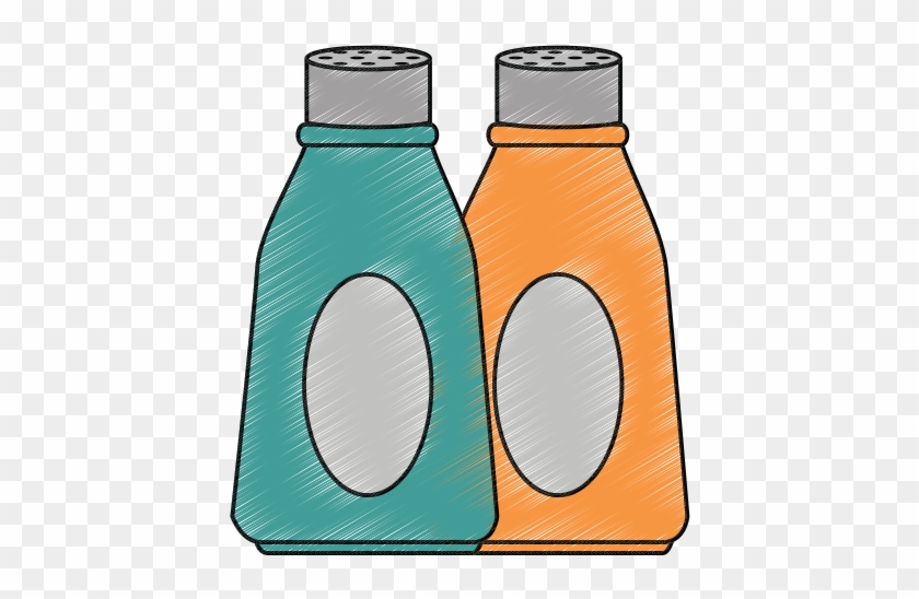 Bottle Kitchen Product Vector Icon Illustration - Plastic Bottle #574297