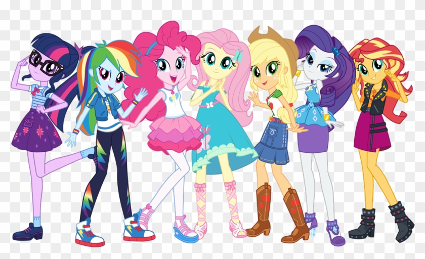 Eg Fashionpose Fullgroup 04 V2 - My Little Pony Equestria Girls #574772