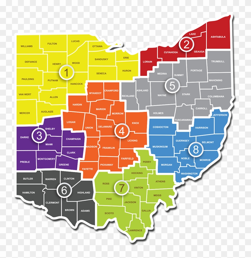 Rpab Region Map - Ohio Homeland Security Regions - Full Size PNG ...