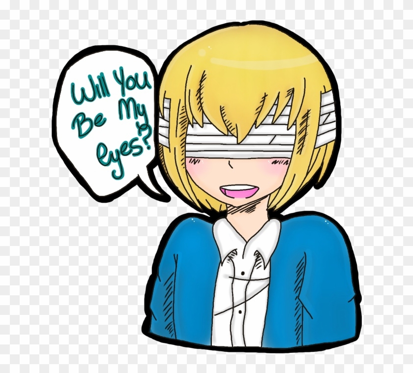 Au Blind Armin By Xarmin-arlertx - Cartoon #580959