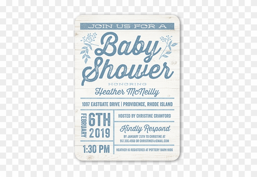 Arrival Grid Boy Baby Shower Invitation - New Baby Boy Card #582539