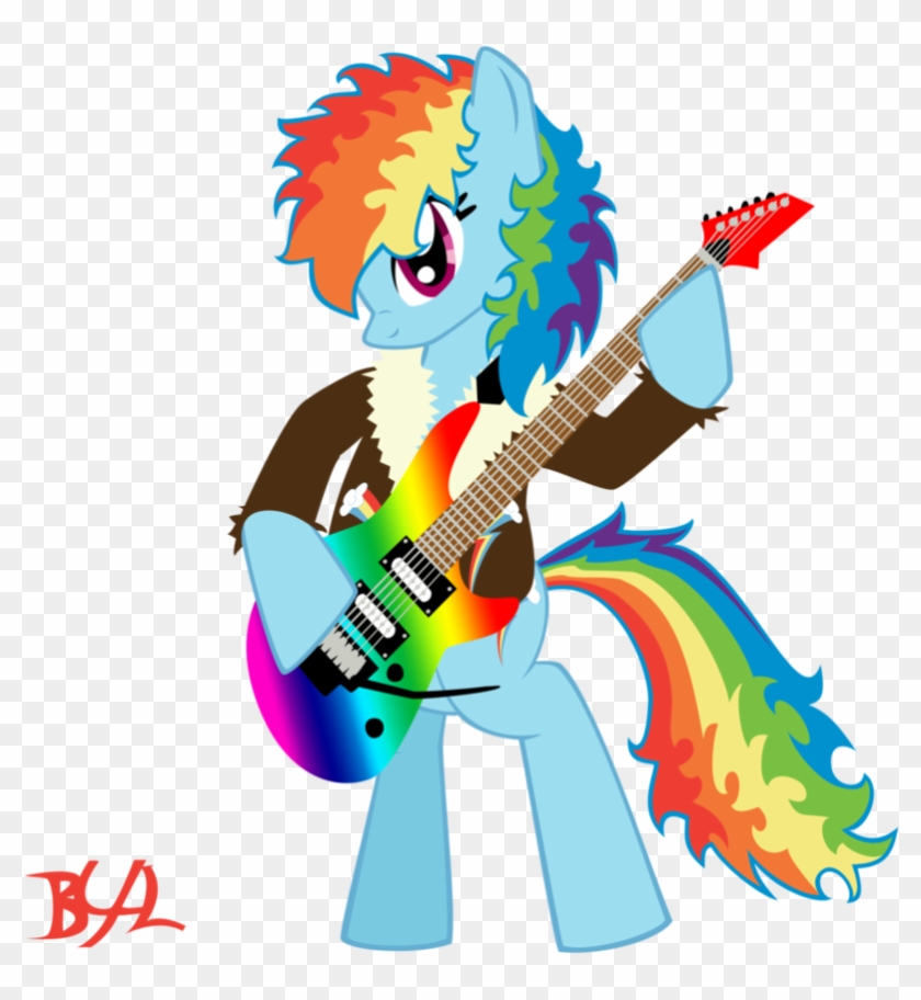 Rockin' Rainbow Dash By Bronybiscuitbites On Deviantart - Illustration #583287