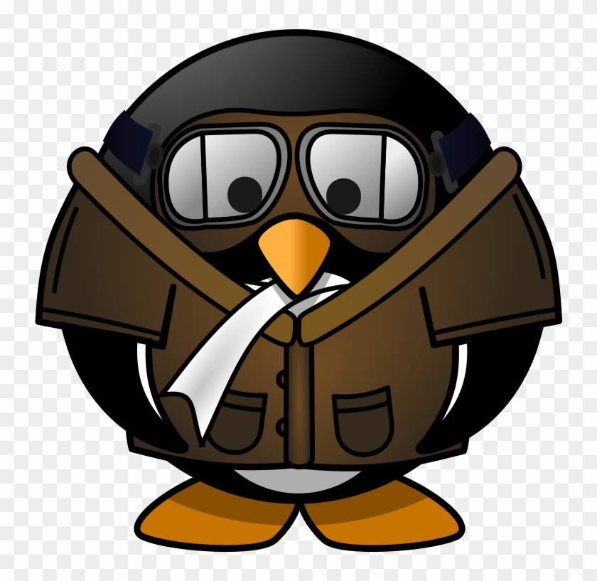 Medium Image - Penguin Pilot Clipart #583312