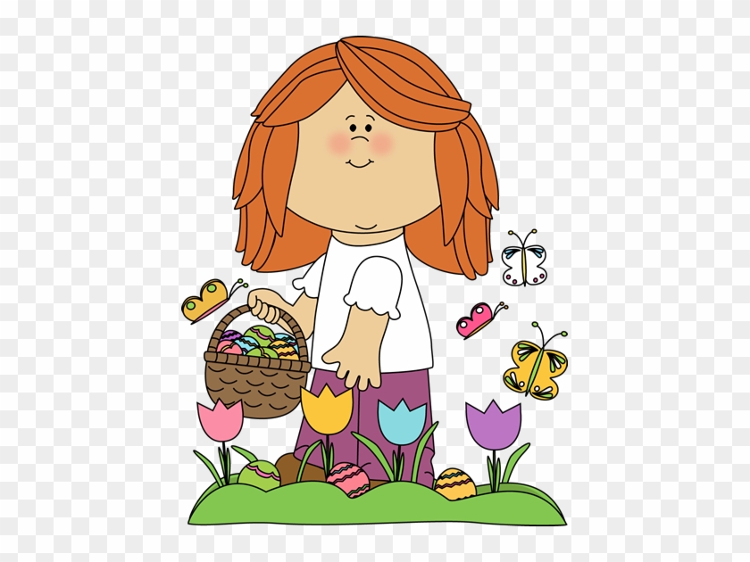 Basket Clipart Easter Egg Hunt - Easter Egg Hunt Clipart #584082