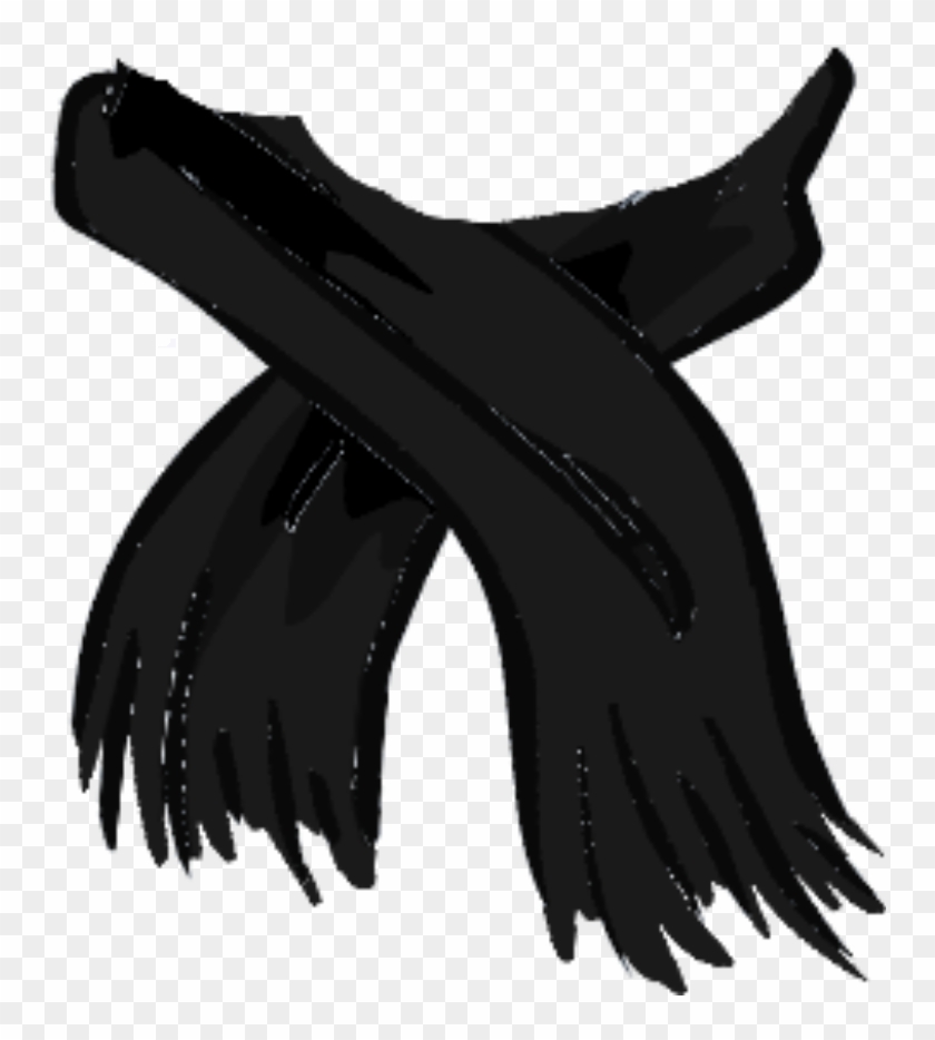 Heather Black Scarf - Scarf Png #584509