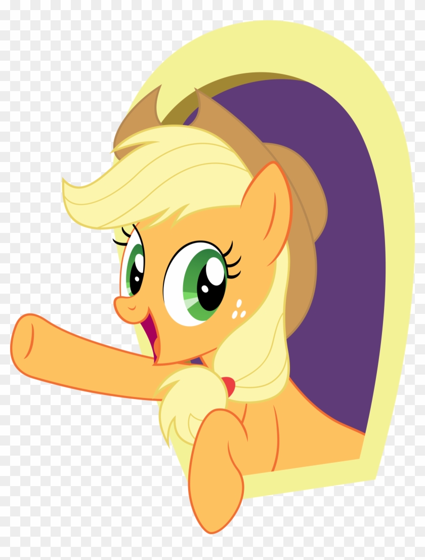 Applejack Waving By Myardius Applejack Waving By Myardius - Applejack Hello #585486