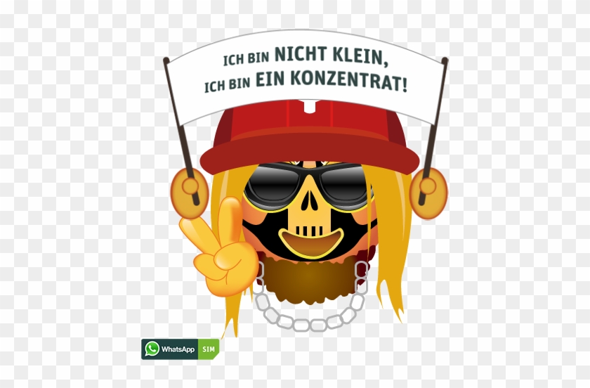 Genervter Smiley Mit Feuerwehrhelm Und Blick Oben - Emoticon #586583