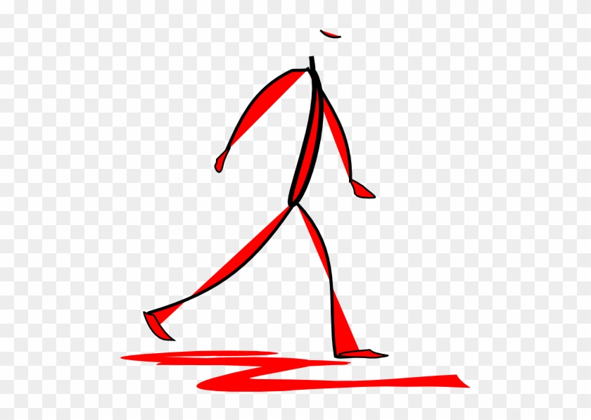 Walking Man Clip Art At Clker - Ribbon #587310