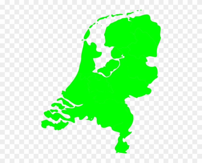 Netherlands Map Green #589064