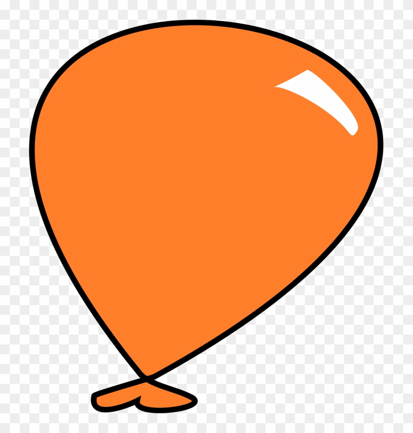 Cartoon, Orange, Party, Balloon, Toys, Toy - Baloon Clipart #105668