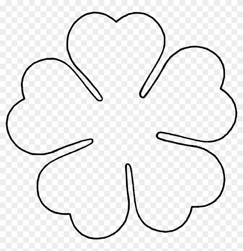 Flower Love Five Petal Template By baj A Flower Template 6 Petal 