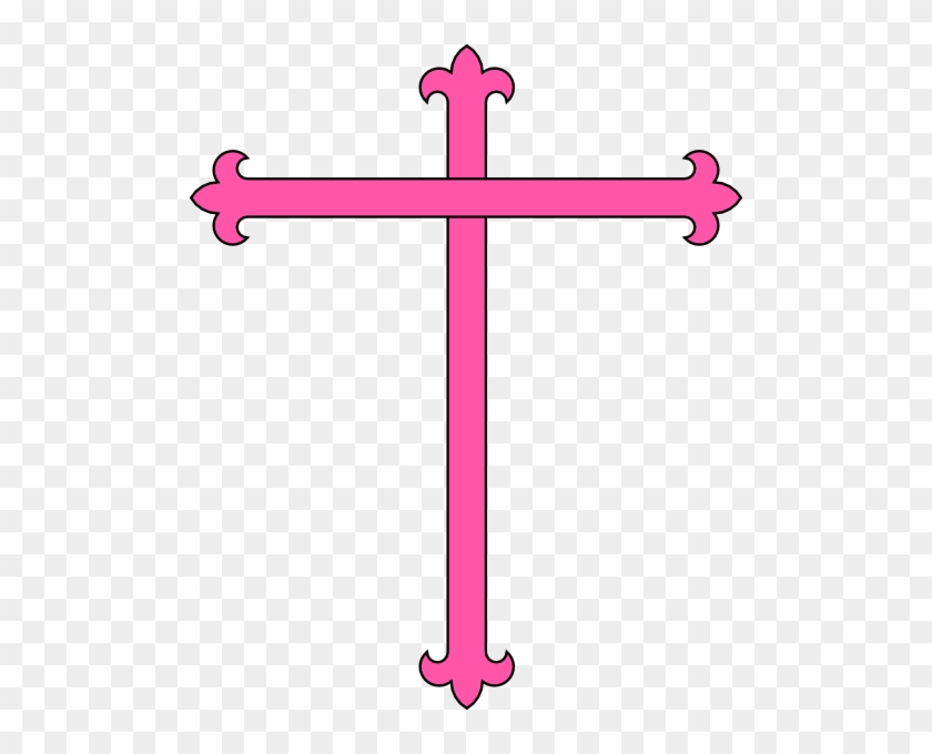 Pink Cross Clip Art - Clip Art #109594