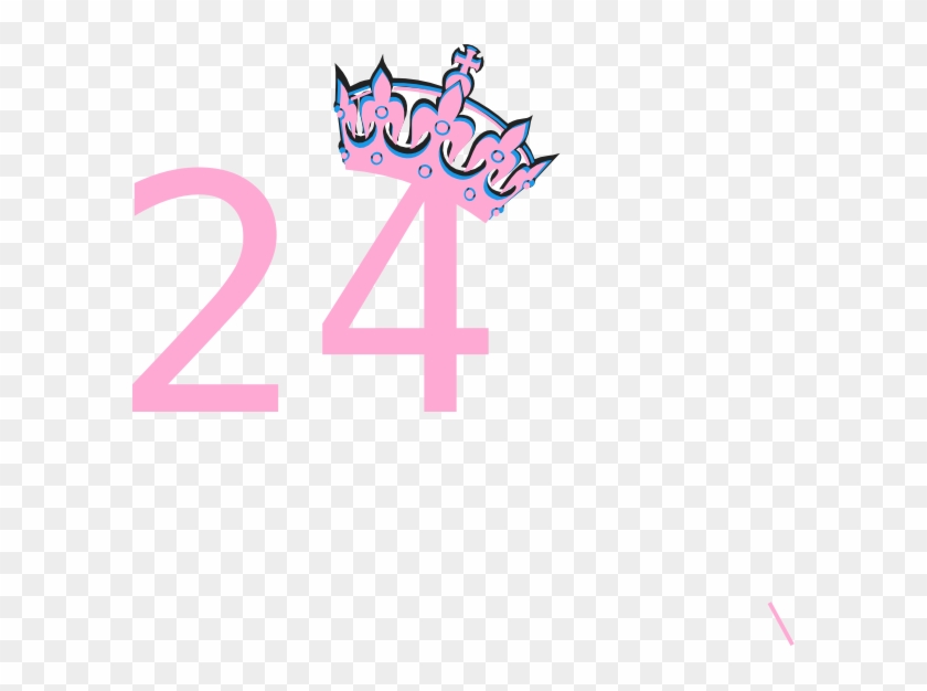 Number Drawing Clip Art Number 24 In Pink Full Size Png Clipart