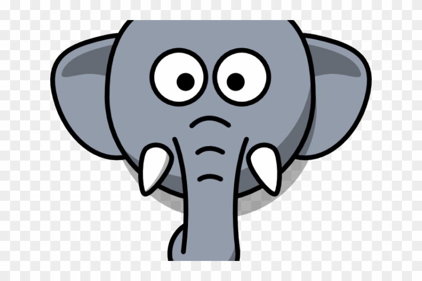 Elephant Face Cliparts - Cartoon Elephant #589492