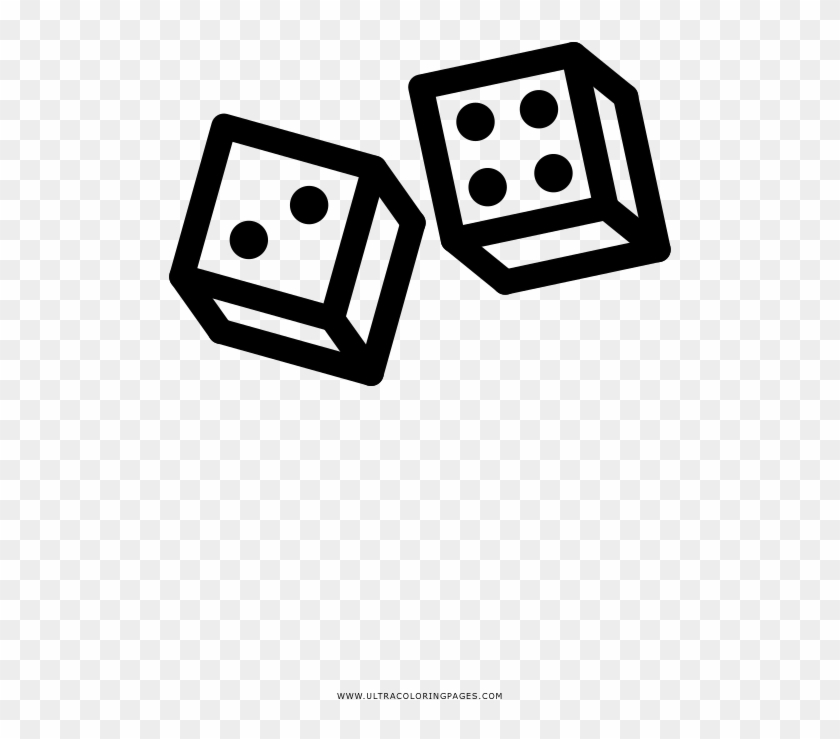 Dice Coloring Page - Icon #589960