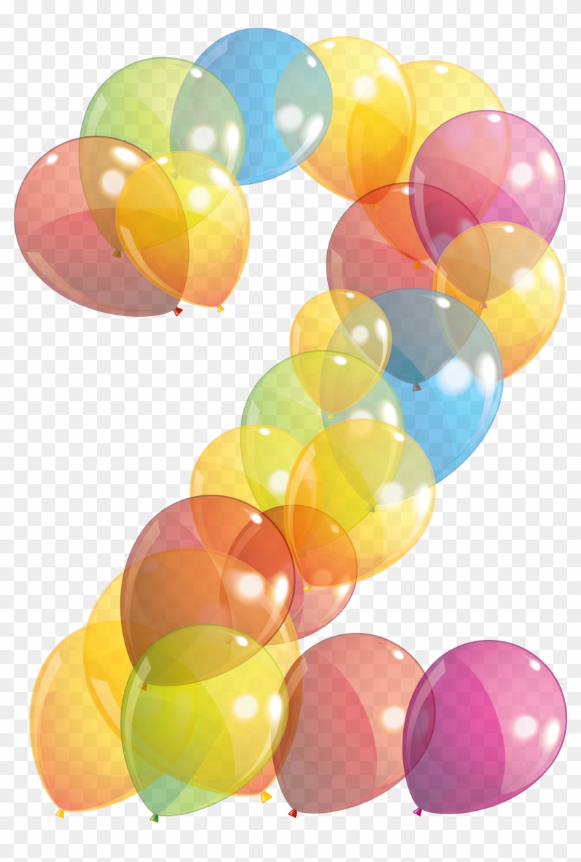 Transparent Two Number Of Balloons Png Clipart Image - Balloons Png #592268