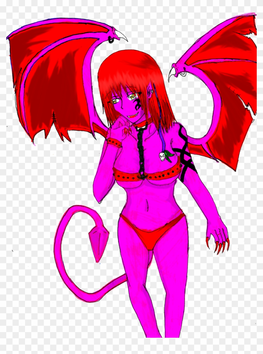 Strawberry12girl Pink Lady Devil Monters Girl By Strawberry12girl - Illustration #594039