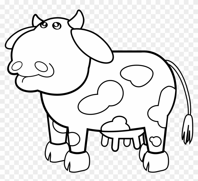 Vine Clip Art Download - Outline Of A Cow #599511