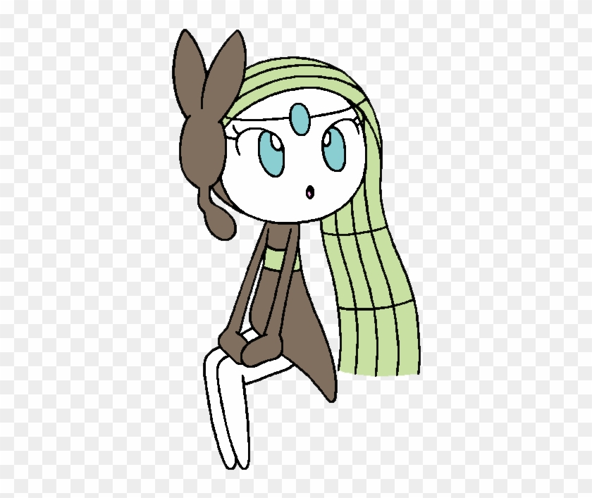 Meloetta Sitting - Cartoon #601247