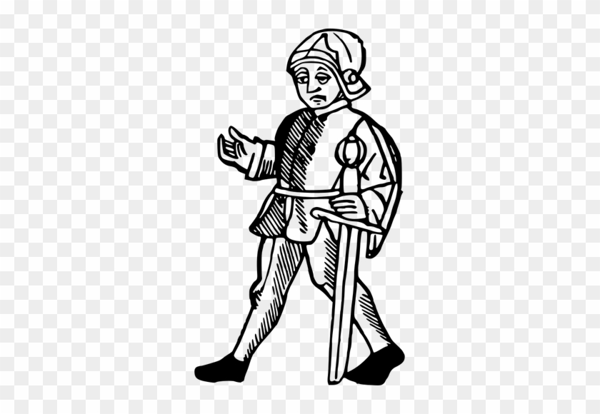 Medieval Clipart Swordsman - Swordsman Clipart #601313