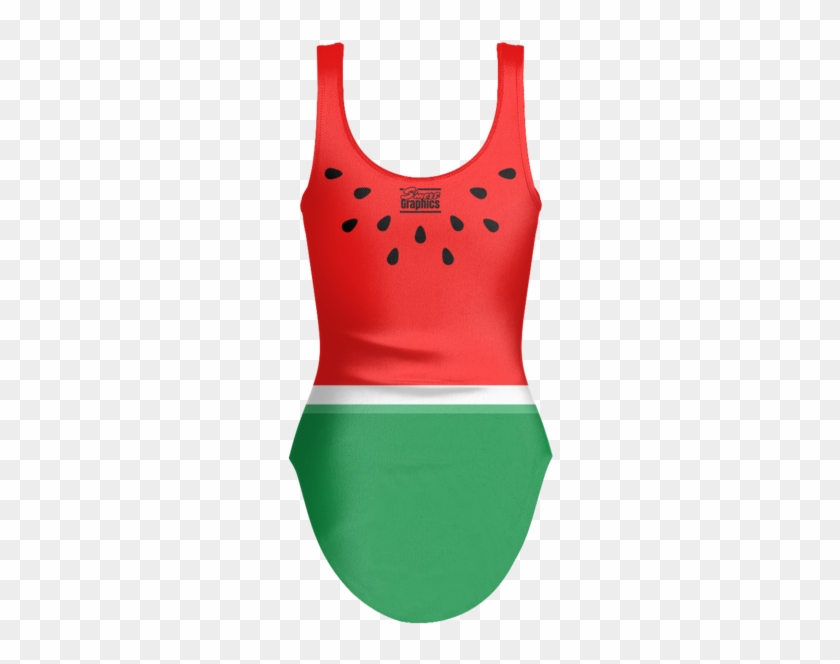 Red Watermelon - Swimsuit - S'more Graphics - Watermelon #602141