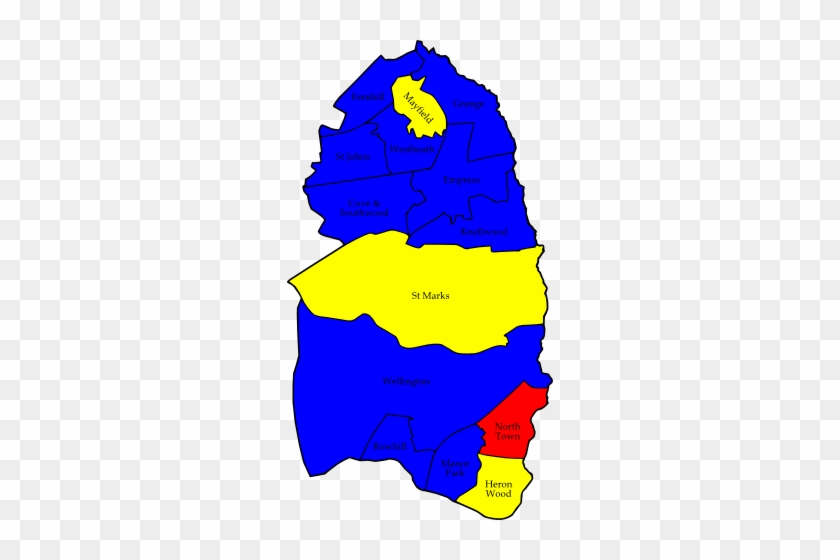 A Map Of The Results Of The 2008 Rushmoor Council Election - A Map Of The Results Of The 2008 Rushmoor Council Election #606053