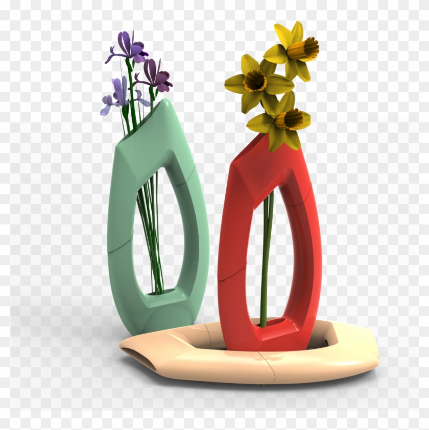 Download Entrancing 3d Printed Flower Vase Free Transparent Png Clipart Images Download