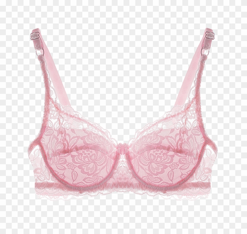 Ultra Thin Lace Bra Large Size Anti Bump Bra Translucent - Bra - Free  Transparent PNG Clipart Images Download