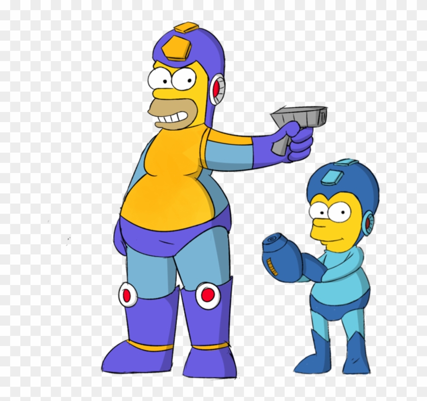 Mega Homer And Rock Bart By Mariobros123 - Homer And Bart Png #608985