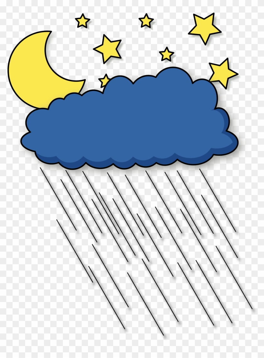 Big Image - Night Rain Clipart #611218