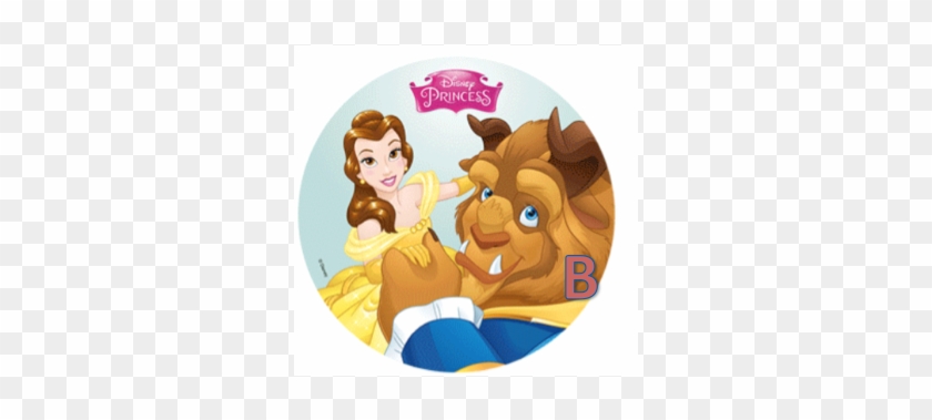 Wafer Paper Disc Beauty & The Beast, - Bella E La Bestia Cialda #611484