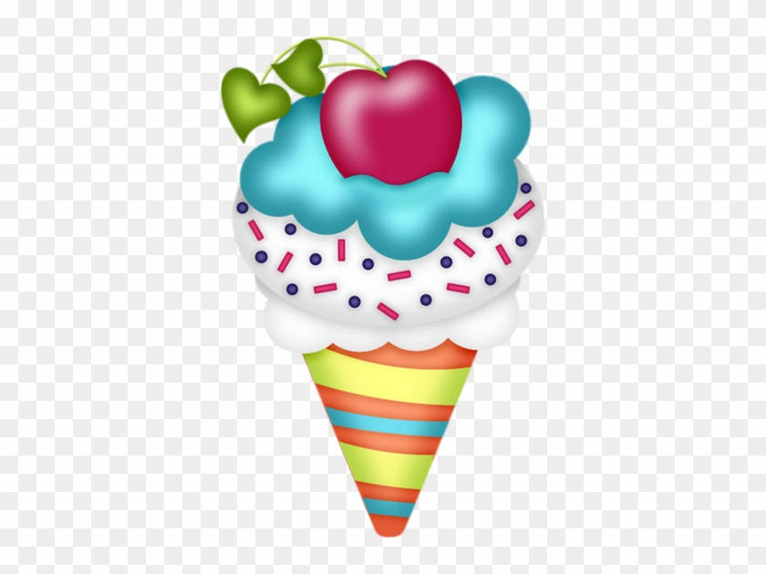 Free Happy Birthday Cupcake Clipart - Clipart Helado #615194