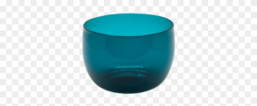 Vintage Teal Glass Finger Bowl - Bowl #615805