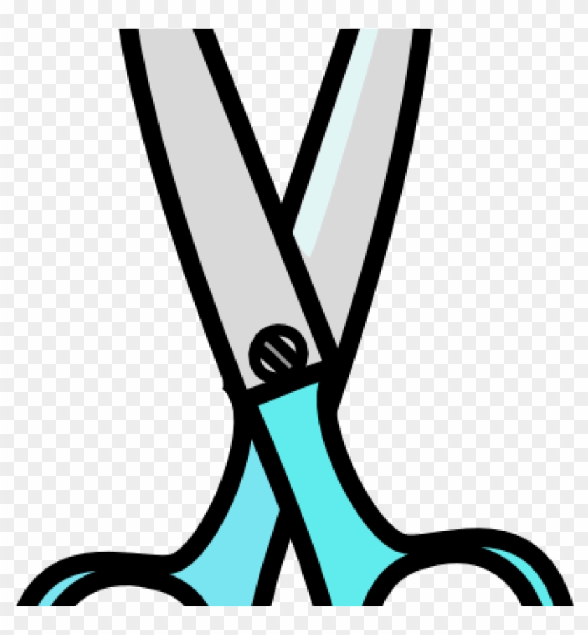 Scissors Clipart Teal Scissors Clip Art At Clker Vector - Scissors #617123