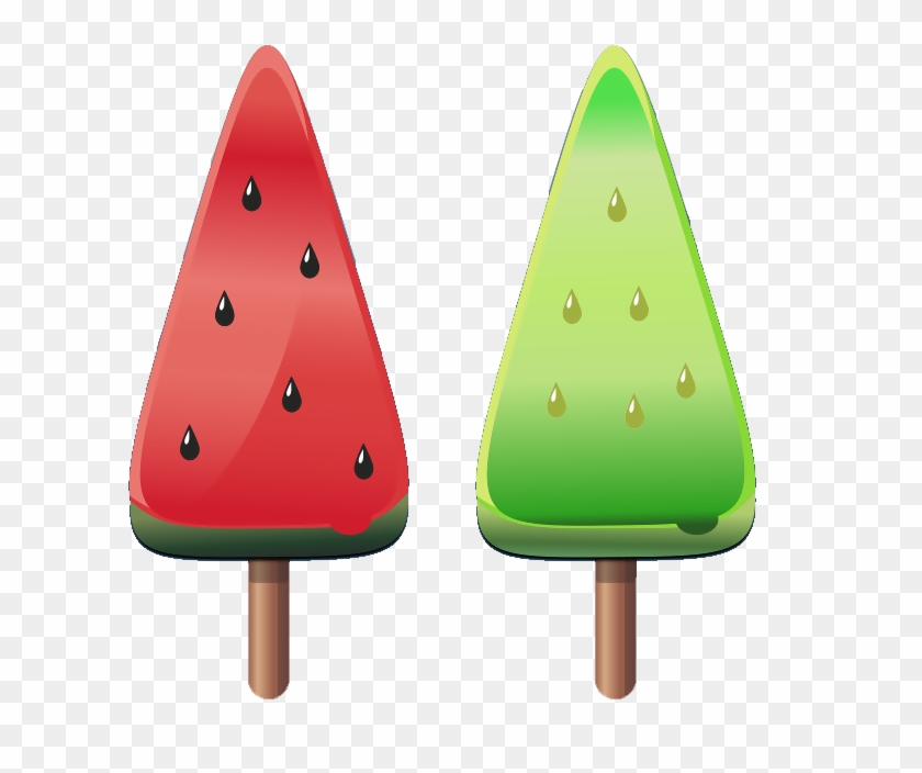 Ice Cream Ice Pop Italian Ice Watermelon Clip Art - Ice Cream Ice Pop Italian Ice Watermelon Clip Art #618568