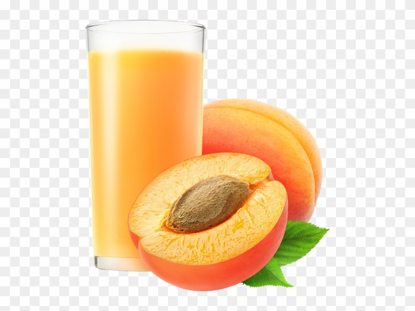 Apricots And Glass Of Juice - Frische Früchte Runder Aufkleber #620248