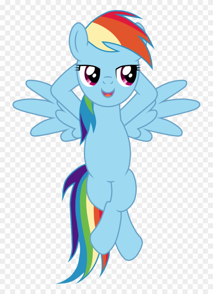 Rainbow Dash Resting By Lightningdashpeg - Cartoon #620860