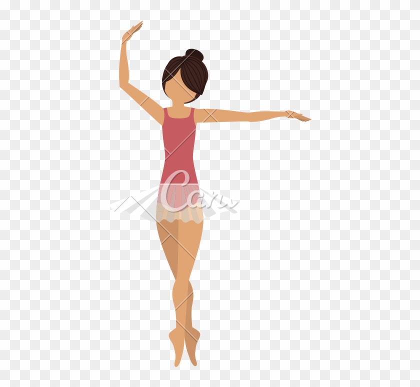 Isolated Girl Practice Ballet Design - Girl #622503