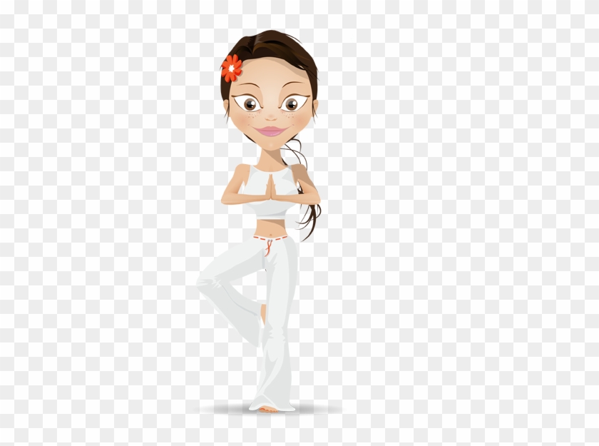 Image For Free Yoga Girl Vector Character - Character Yoga #623199