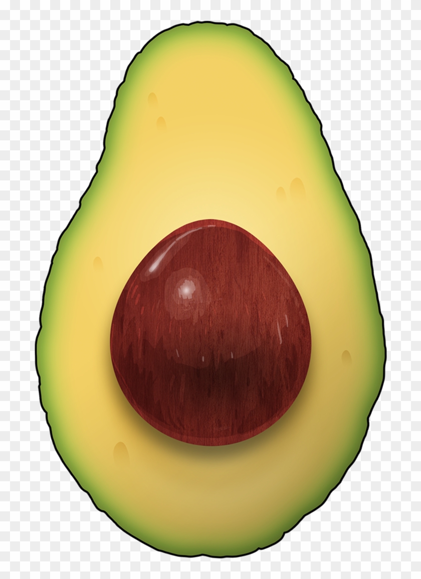 Half Avocado Transparent Background - Avocado #626792